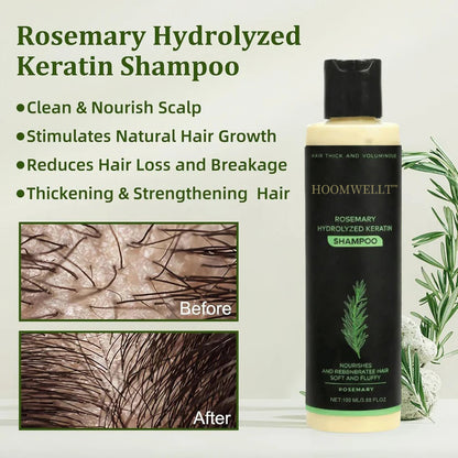 🌱 Rosemary Keratin Shampoo for Fuller-Looking, Stronger Hair