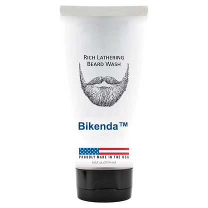Bikenda™ – Rich Lathering Beard Wash for Men, Gentle on Sensitive Skin, Deep-Cleans Facial Hair