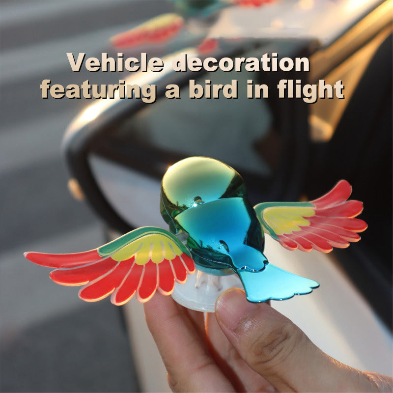 🌟Wind-Activated Flying Bird Car Ornament — Spins at 30 km/h · Super-Stable, All-Weather