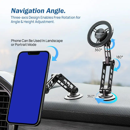 🚗 Bikenda™ Smart Magnetic Car Mount — One-Touch Hold, Zero Distraction!