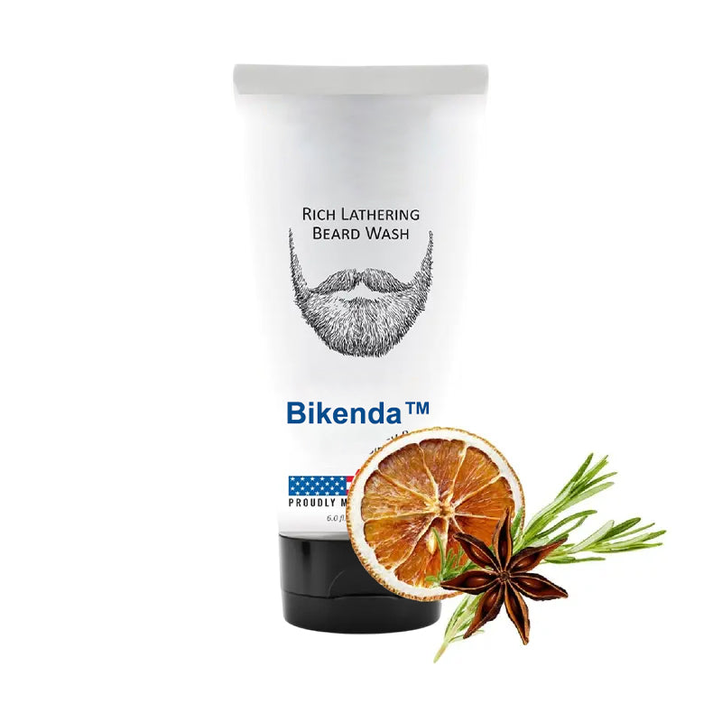 Bikenda™ – Rich Lathering Beard Wash for Men, Gentle on Sensitive Skin, Deep-Cleans Facial Hair
