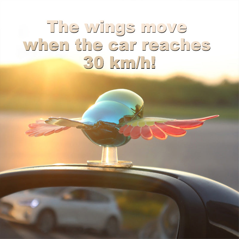 🌟Wind-Activated Flying Bird Car Ornament — Spins at 30 km/h · Super-Stable, All-Weather