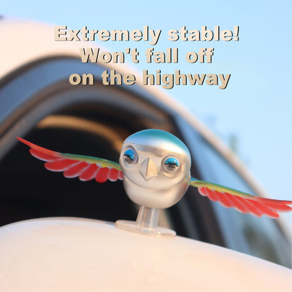 🌟Wind-Activated Flying Bird Car Ornament — Spins at 30 km/h · Super-Stable, All-Weather